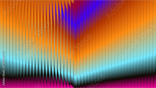 "Vibrant Abstract V-Shaped Gradient Lines – Symmetrical Digital Art Background"