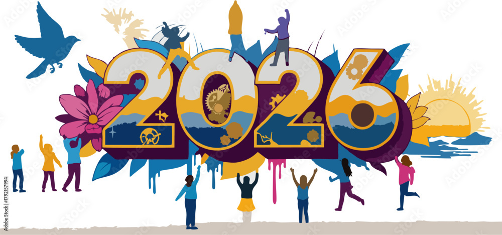 Fototapeta premium New Year celebrations