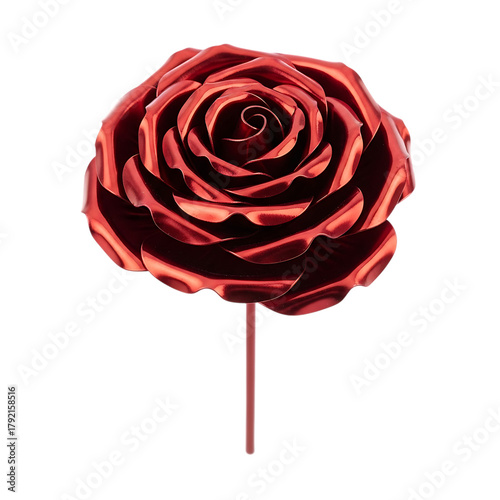 Stunning metallic red rose offers romantic elegance for special occasions