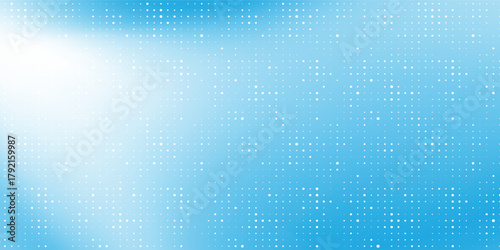 modern blue white dots texture gradient background for landing page backdrop website header banner poster design. vector dots design