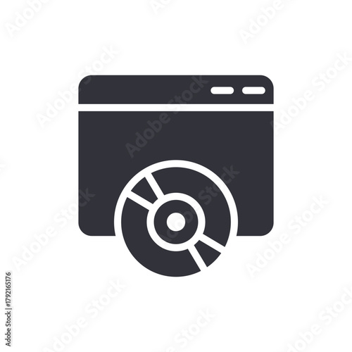 Disc Installation Graphic Symbol Software Program