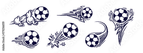 Soccer ball bounce, high speed. Jump, motion set