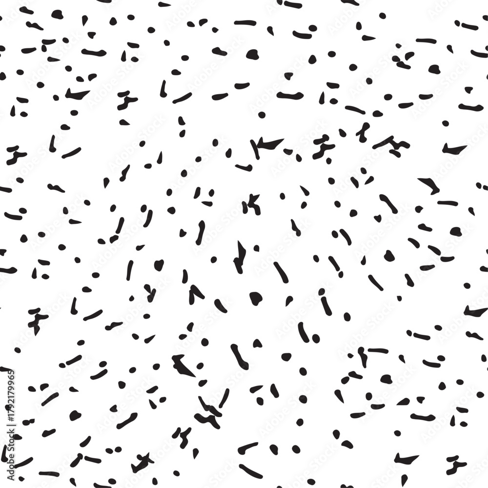 Fototapeta premium Abstract seamless pattern with hand-drawn black lines minimal geometric background