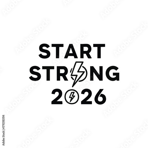 Start strong 2026 text with lightning