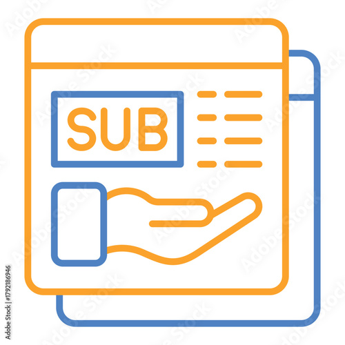 Subscription model Icon