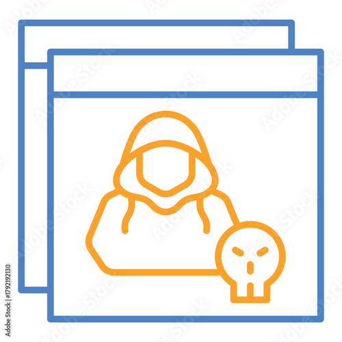 Online hacking Icon