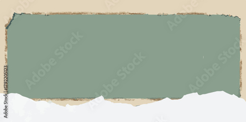 Fondo de vector con borde de papel rasgado y espacio para texto, diseño gráfico minimalista.