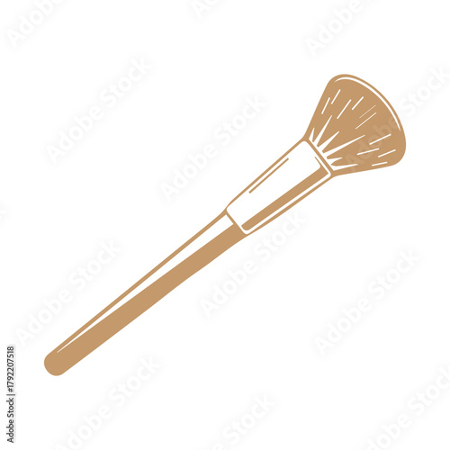 Makeup brush illustration