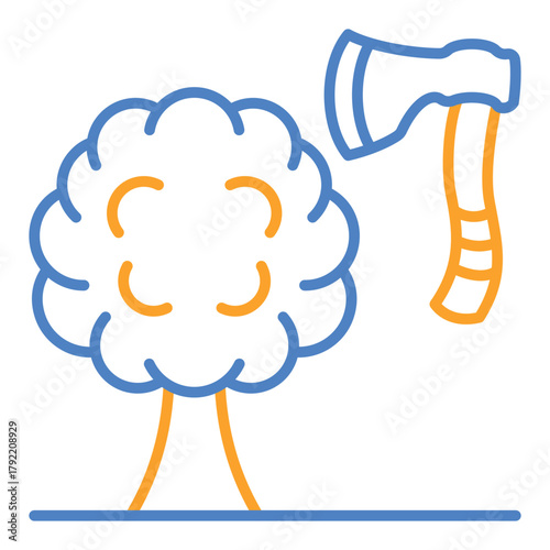 Tree cutting Icon