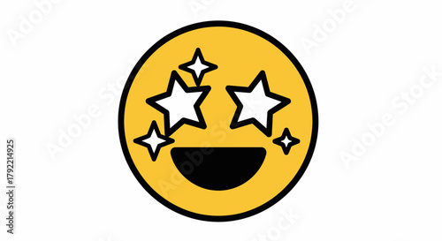 Starry-Eyed Emoji: A Symbol of Excitement and Awe.