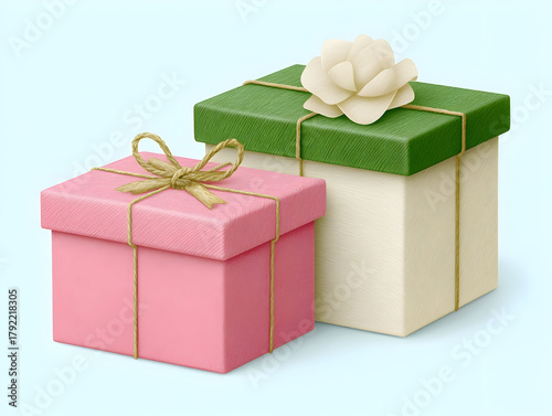 Colorful wrapped gift boxes with glossy ribbons presenting festive mood, symbolizing celebration and marking memorable moments with decorative packaging