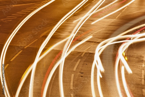 Abstract light streaks on textured wooden background