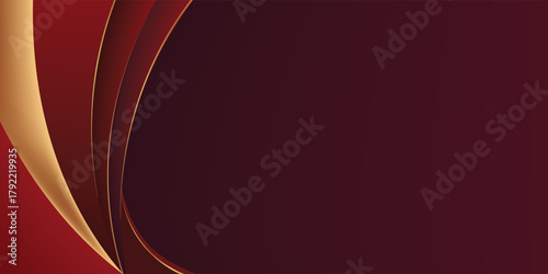 Realistic burgundy gold background vector design in eps 10