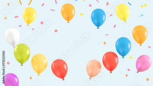 Festive Balloons Celebration Background