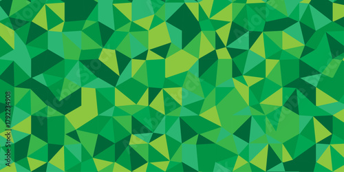 Overlap randomly vector element modern overlay diamond triangle mosaic paper. Triangle mosaic Background. Business polygonal texture. Abstract yellow and green polygon Geometric banner background.	