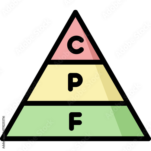 diet icon illustration design with filled outline