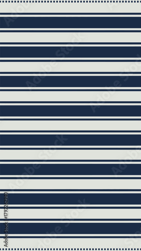A repetitive pattern of alternating navy blue and light gray stripes with dotted lines at the edges