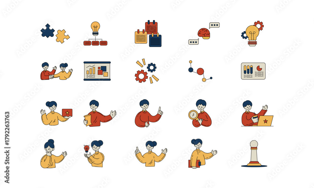 Fototapeta premium Corporate Strategy Brainstorm