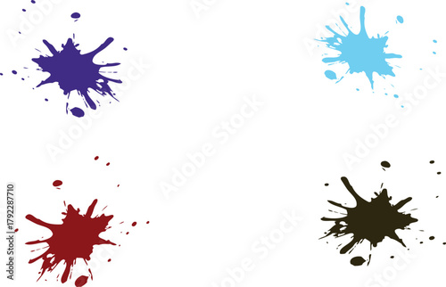 The image features four distinct blots, each positioned in a separate quadrant against a clean white background, which enhances their visibility and impact.