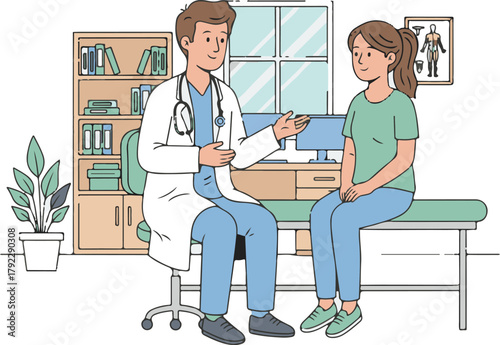 doctor and nurse talking