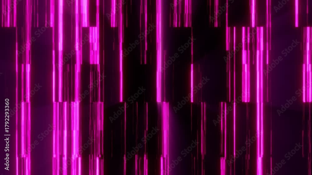 Dynamic glowing pink horizontal light streaks