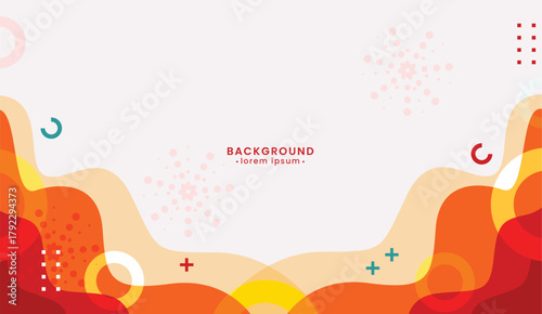 Orange patterned background with circles and plus sign designs. Perfect for vibrant digital backgrounds or eyecatching promotional materials.