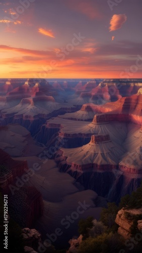 Grand Canyon landscape at sunset