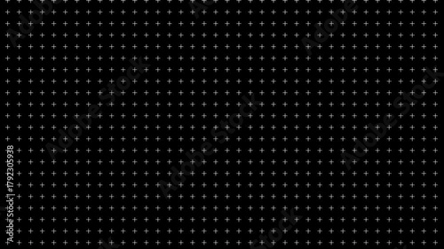 Wallpaper Mural Uniform Grid of Small White Crosses on a Solid Black Background pattern texture Torontodigital.ca