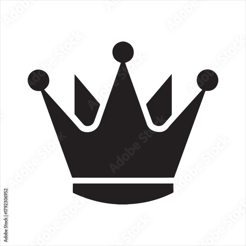 crown king icon vector illustration