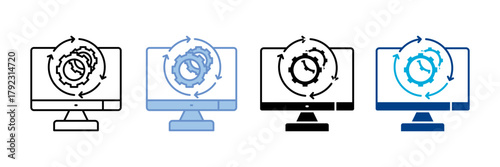 System   Icon Set Multiple Style Collection