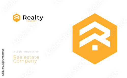 Realty Home Logo — Modern Real Estate and Property Business Identity with Elegant House Icon