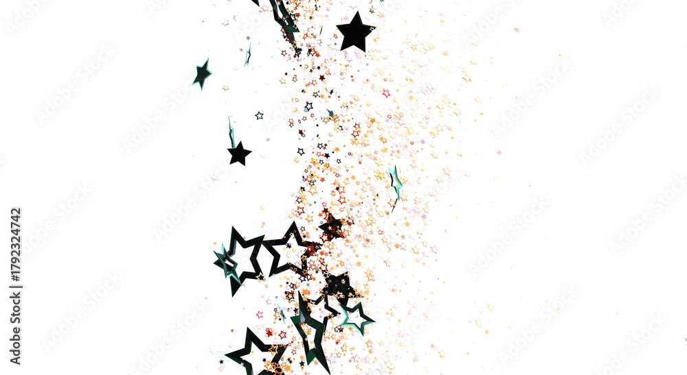 Obraz premium Elegant abstract artwork of stars, ideal for celebrations, events, and festive designs. Perfect for adding a touch of magic and sparkle to any p