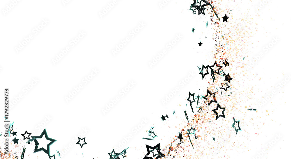 Fototapeta premium Conceptual digital art of a star background with white space and unique style. Ideal for designs requiring a starry or elegant theme.