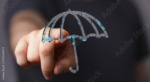 Conceptual image of a hand ...