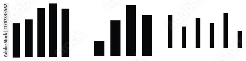 Downward Trend Arrow Icon – Falling Bar Chart, Business Loss & Decrease Concept. 