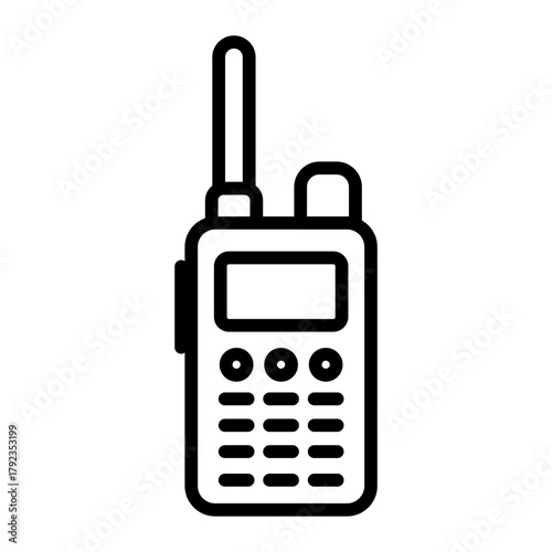 Walkie Talkie icon vector image. Can be used for Retro.