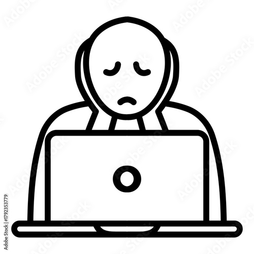 Mood Disorders icon vector image. Can be used for Psychology.