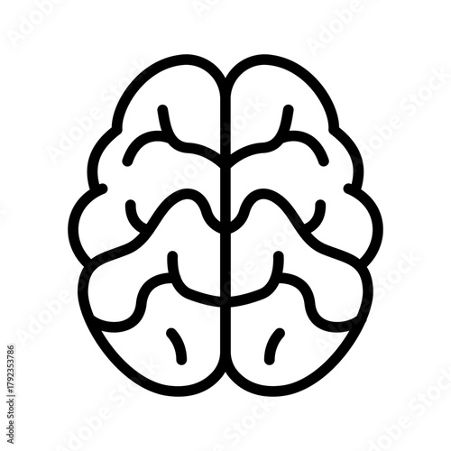 Neuropsychology icon vector image. Can be used for Psychology.
