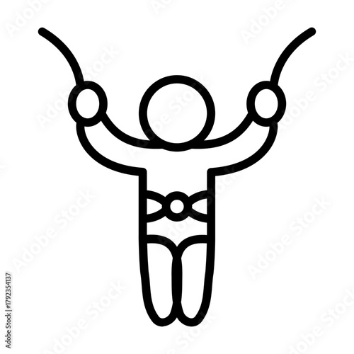 Bungee Jumping icon vector image. Can be used for Adventure.