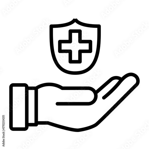 Health Insurance icon vector image. Can be used for Adventure.