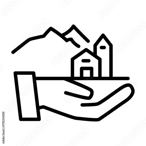 Travel Insurance icon vector image. Can be used for Adventure.