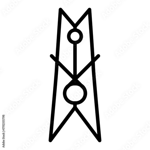 Clothes Pin icon vector image. Can be used for Laundry.