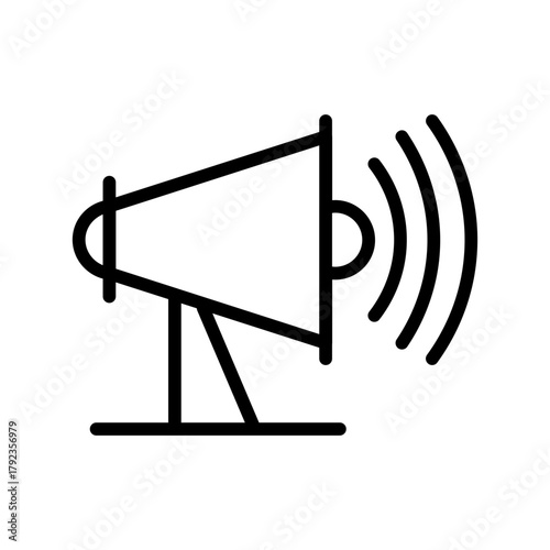 Signal Horn icon vector image. Can be used for Trekking.