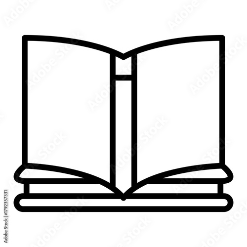 Book icon vector image. Can be used for Printing.
