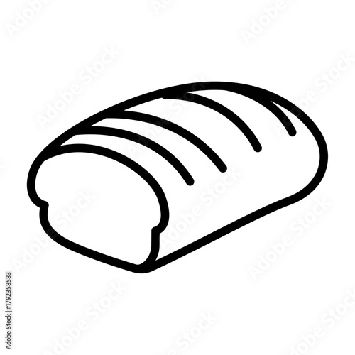 Bread icon vector image. Can be used for Homeless.