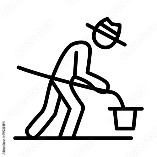 Scavenger icon vector image. Can be used for Homeless.