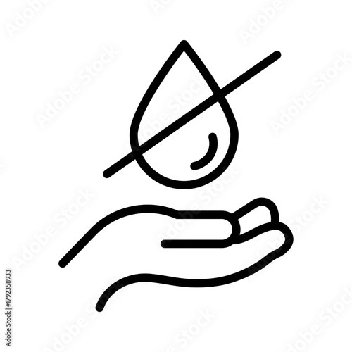 No Water icon vector image. Can be used for Homeless.