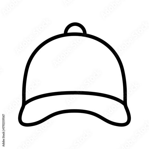 Golf Hat icon vector image. Can be used for Golf.