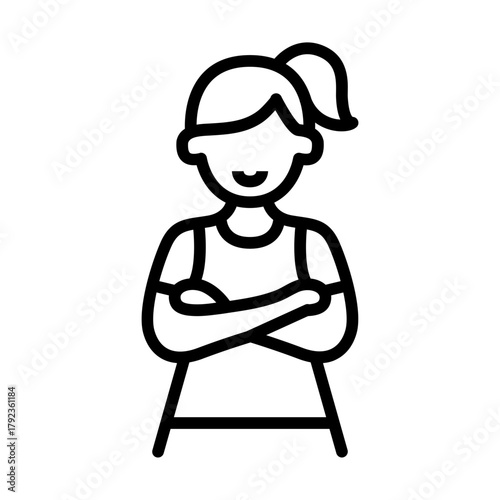 Babysitter icon vector image. Can be used for Child Adoption.