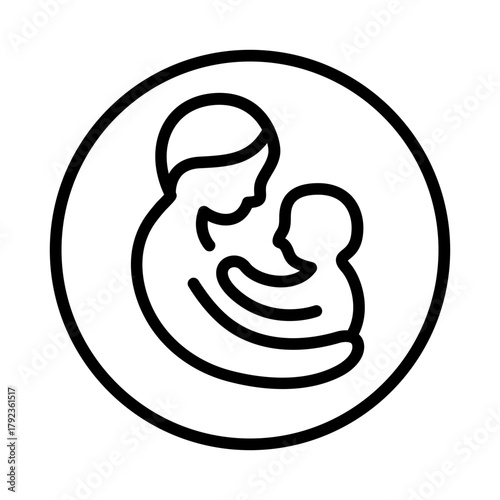 Parental Leave icon vector image. Can be used for Child Adoption.